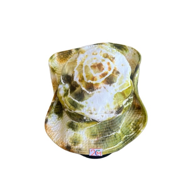 Hand dyed adjustable drawstring safari hat - Picture 2 of 3
